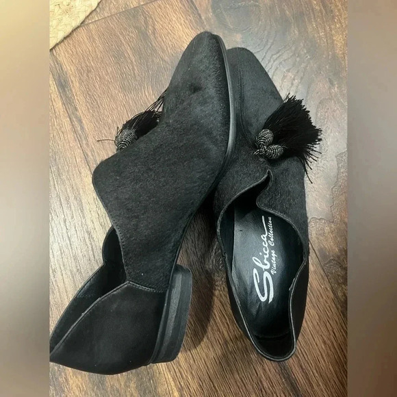 NEW SBICCA Black Tassel Harahan Calf Hair Loafer Size 7 - Picture 8 of 9